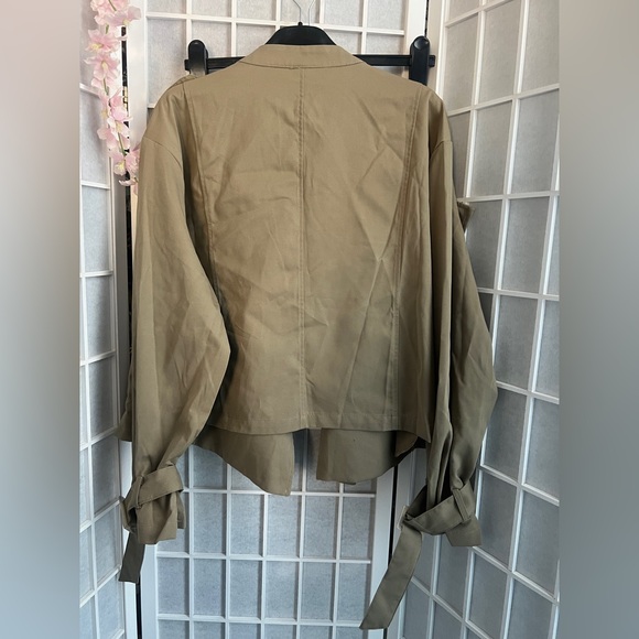 Khaki Women's Jacket - Picture 3 of 6